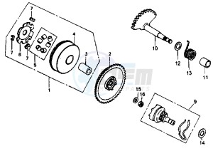 SUPER FANCY - 50 cc drawing DRIVING PULLEY