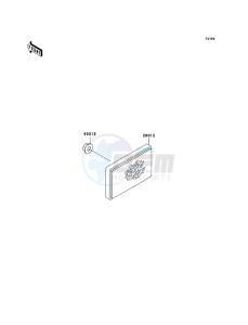 KVF360 4x4 KVF360A8F EU GB drawing Reflectors(EU,UK)