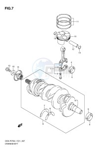 GSX-R750 (E21) drawing CRANKSHAFT