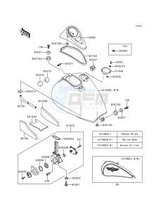 VN 800 B [VULCAN 800 CLASSIC] (B1-B5) [VULCAN 800 CLASSIC] drawing FUEL TANK -- VN800-B1- -