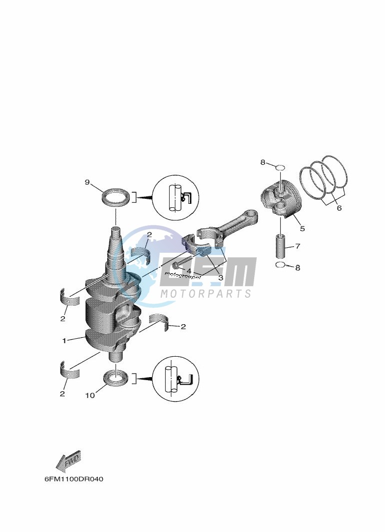 CRANKSHAFT--PISTON