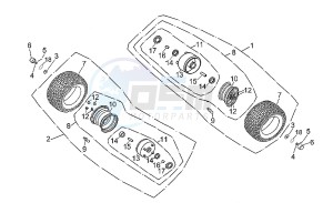 Quasar 180 drawing Front wheel