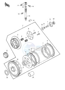 KE 175 D [KE175] (D2-D3) [KE175] drawing CLUTCH -- 80-81 KE175-D2_D3- -