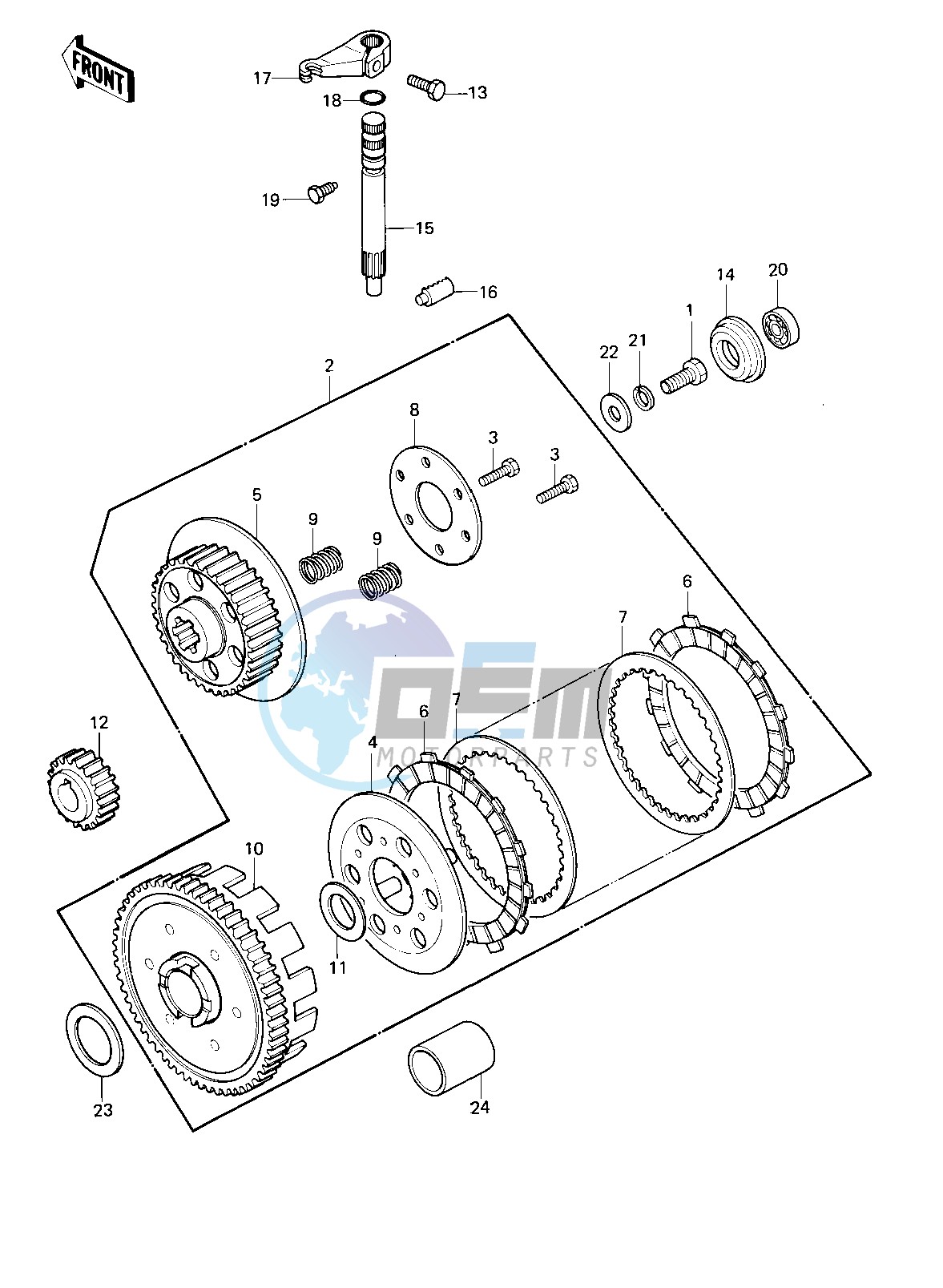 CLUTCH -- 80-81 KE175-D2_D3- -