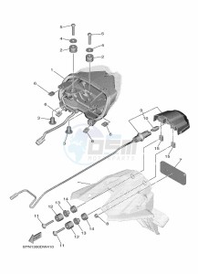 MT-09 MTN890 (B7N7) drawing TAILLIGHT