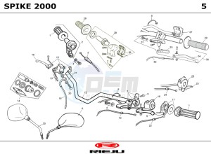 SPIKE-50-BLACK-EDITION drawing HANDLEBAR - CONTROLS