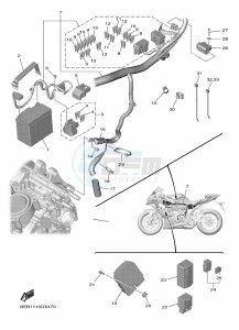 YZF690 YZF-R7 (BEBG) drawing ELECTRICAL 1