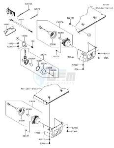 MULE PRO-DXT KAF1000BJF EU drawing Taillight(s)