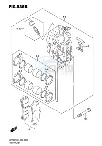 GSX-1300R ABS HAYABUSA EU drawing FRONT CALIPER