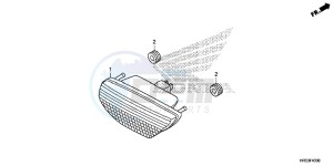 TRX420FA1E TRX420 Europe Direct - (ED) drawing TAILLIGHT