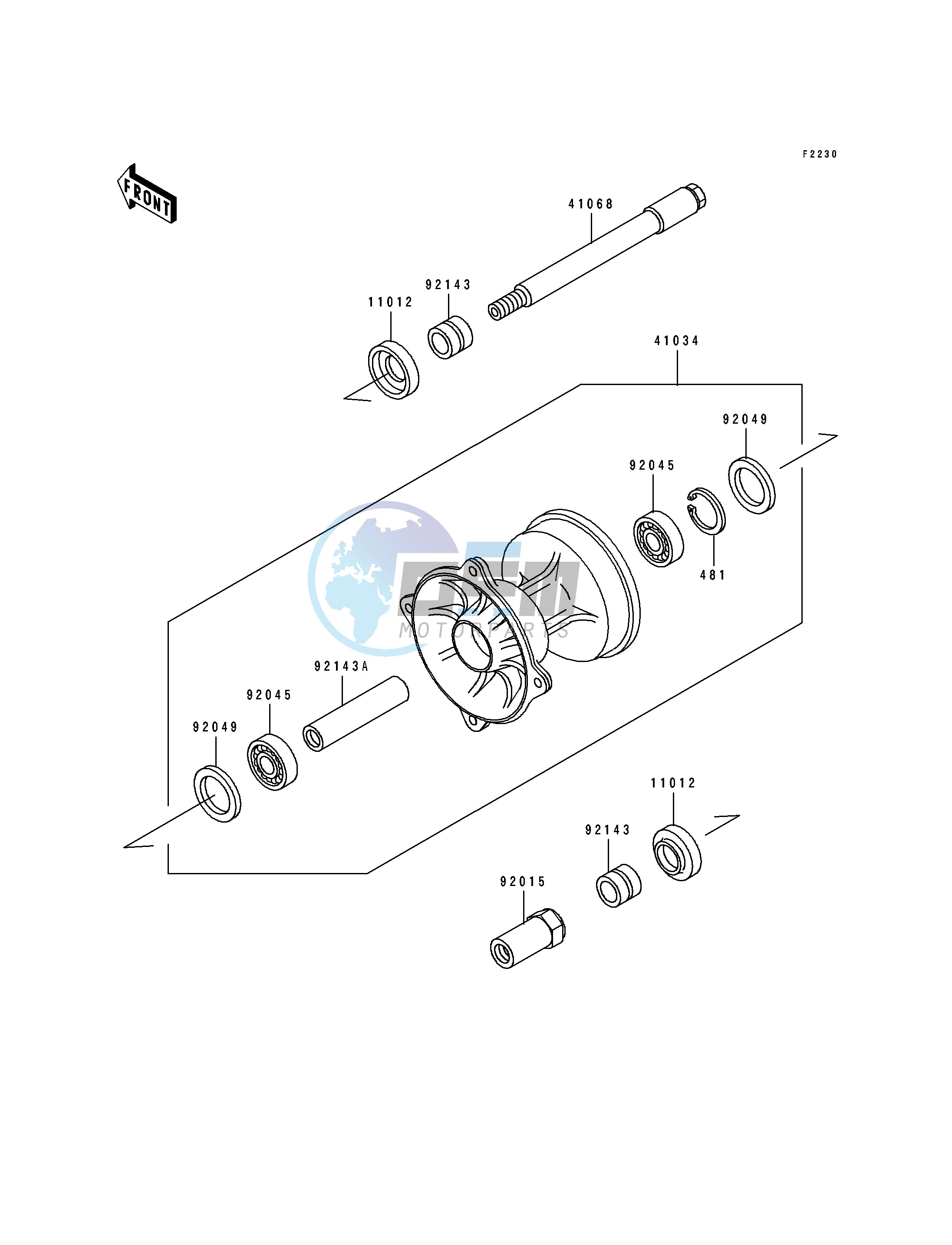 FRONT HUB