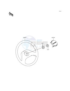 KAF 300 A [MULE 500] (A1) [MULE 500] drawing STEERING WHEEL