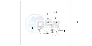 ST1300AC Pan Europoean -ST1300 CH drawing PILLION ARM REST SET