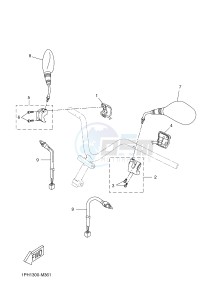 NS50F NITRO 4T (1GB4) drawing HANDLE SWITCH & LEVER