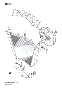 GSX-R1000 (E2) drawing RADIATOR