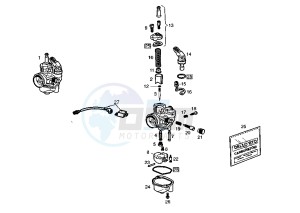 SENDA SM - 50 cc drawing CARBURETOR