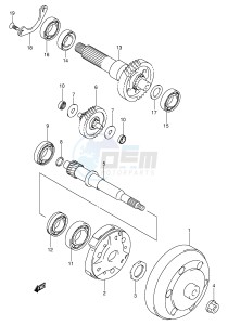 AN250 (E2) Burgman drawing TRANSMISSION (2)(MODEL K1 K2)