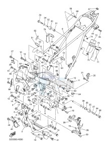 WR250R (32DN) drawing FRAME