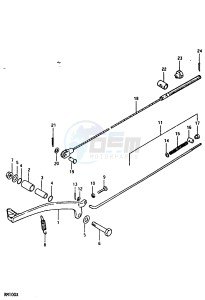 RM100 (N-T-X) drawing REAR BRAKE