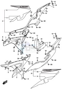 GSX-R125 drawing FRAME COVER (GSX-R125RLX)