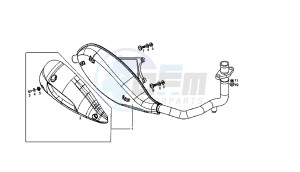 BOULEVARD - 125 CC 4T EU3 drawing EXHAUST