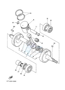 DT125 (3TTP) drawing CRANKSHAFT & PISTON