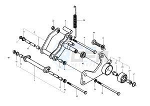 GRANTURISMO 125-200 drawing Swinging arm