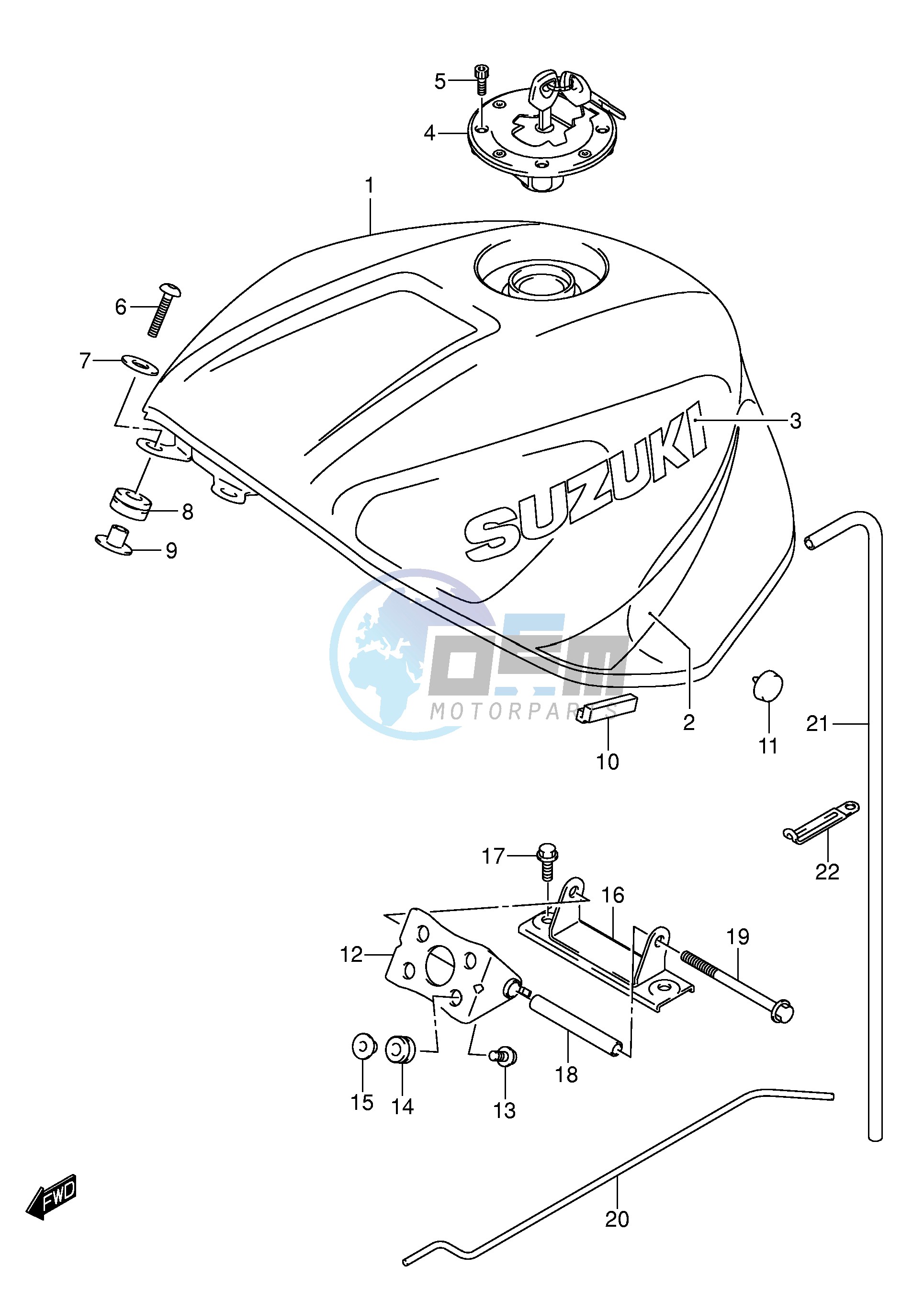 FUEL TANK (MODEL K2)