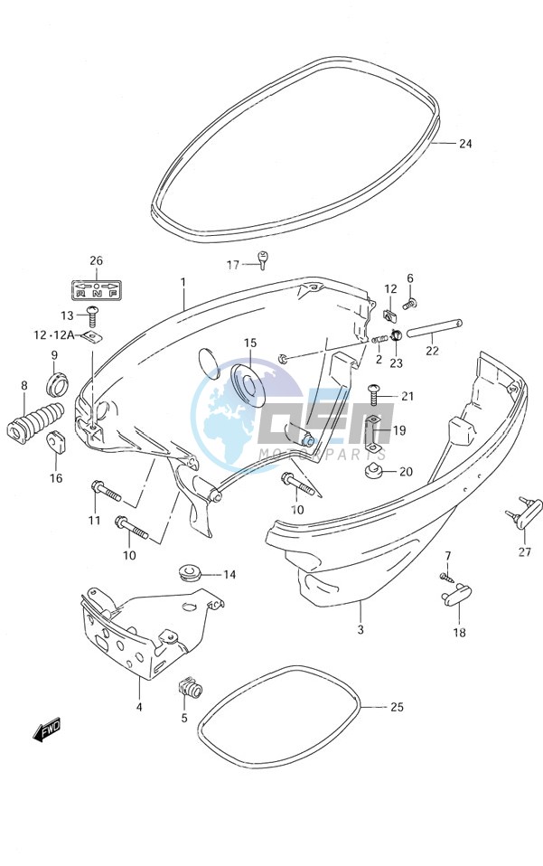 Side Cover S/N 652501 to 65XXXX