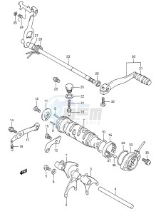 GS500E (E28) drawing GEAR SHIFTING