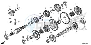 TRX500FE1F TRX500F Europe Direct - (ED) drawing TRANSMISSION