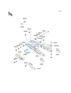 KL 250 D [KLR250] (D15-D19) [KLR250] drawing SWINGARM