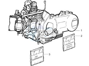 Liberty 200 4t e3 drawing Engine assembly