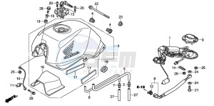 CBF1000 drawing FUEL TANK/FUEL PUMP