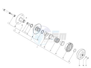 LX 150 4T 2V ie E3 Taiwan drawing Driven pulley