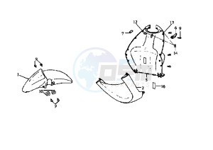 JET EURO X EU2 - 50 cc drawing FRONT SHIELD