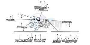 TRX300FW FOURTRAX drawing MARK/EMBLEM (1)