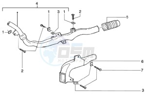 NRG 50 Pure jet drawing Belt cooling tube - Intake tube