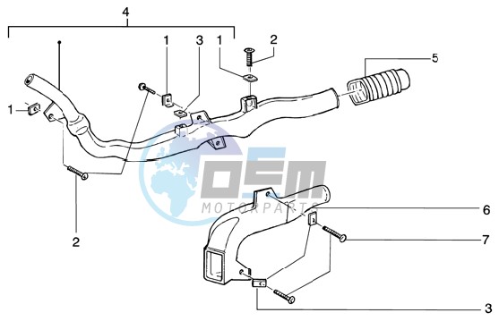 Belt cooling tube - Intake tube