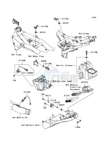 Z750R ABS ZR750PBF FR GB XX (EU ME A(FRICA) drawing Fuel Injection