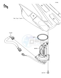 KX450F KX450HHF EU drawing Fuel Pump