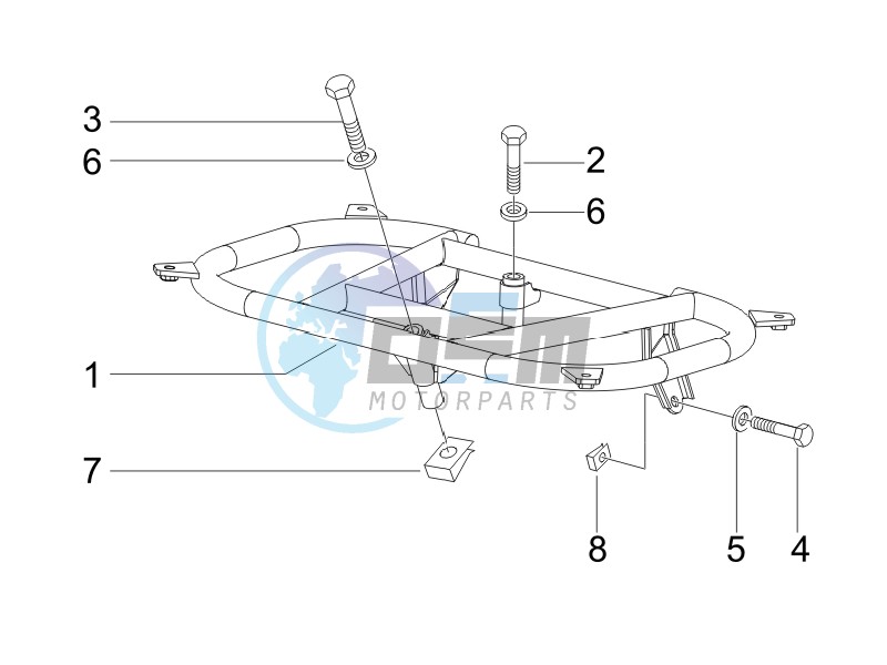 Rear luggage rack