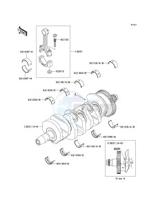 ZX636 C [NINJA ZX-6R] (C6F) D6F drawing CRANKSHAFT