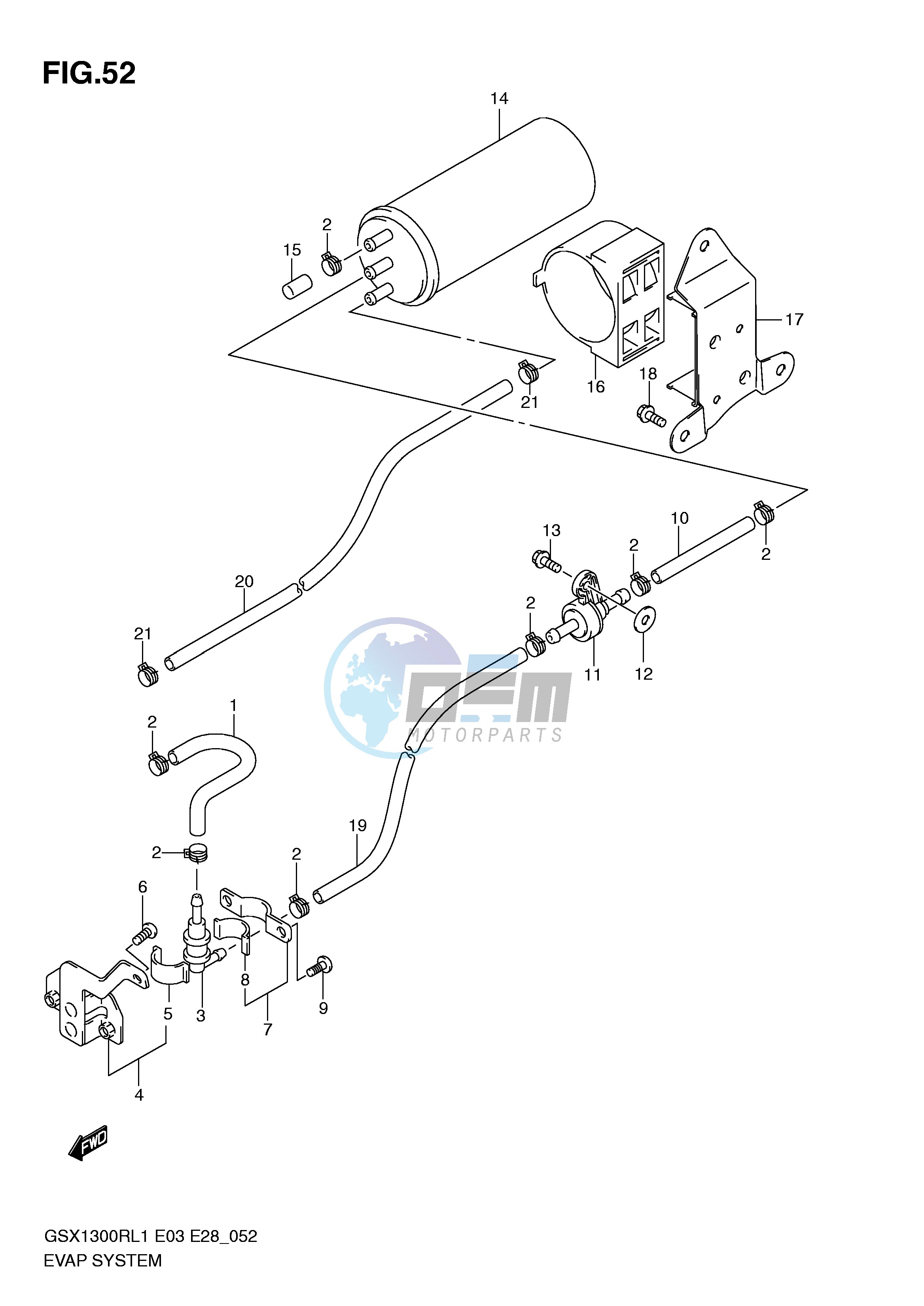 EVAP SYSTEM (GSX1300RL1 E33)