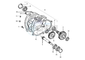 X9 200 drawing Gear group