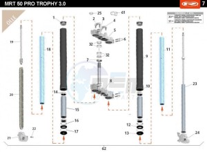 MRT-50-SM-ED-ESP-PRO-TROPHY-3-0-BLANCA-EURO4-TROPHY-3-0-BLANCA-EURO-4 drawing FRONT FORK