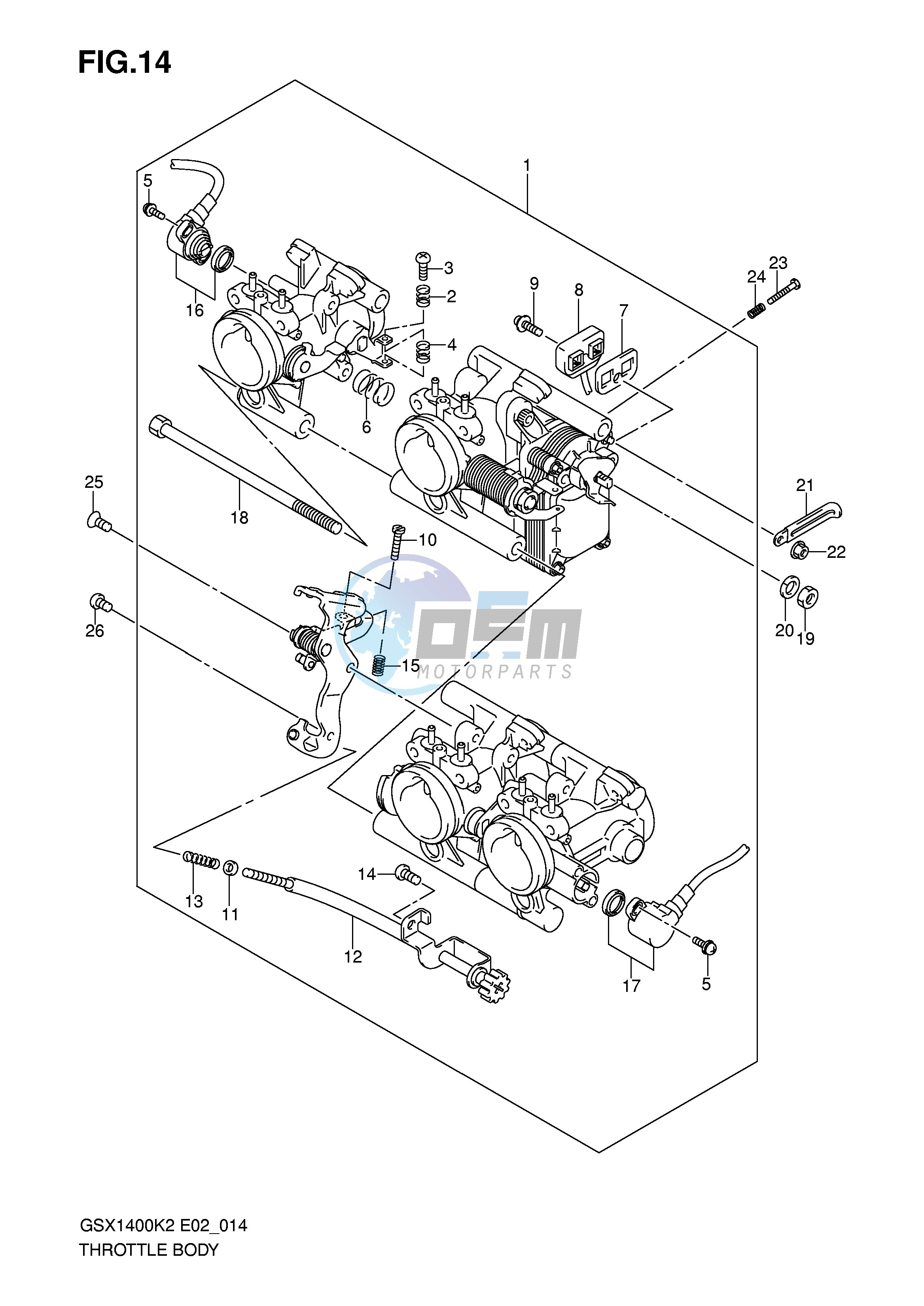 THROTTLE BODY (MODEL K2)