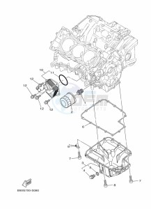 XSR900 MTM850 (BAE1) drawing OIL CLEANER