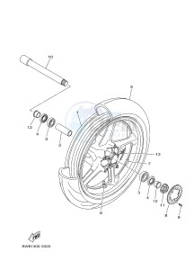 MTN-1000D MT-10 SP MT-10 SP (BW81) drawing FRONT WHEEL