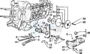 Zip 125 4T drawing Oil pump-oil pan